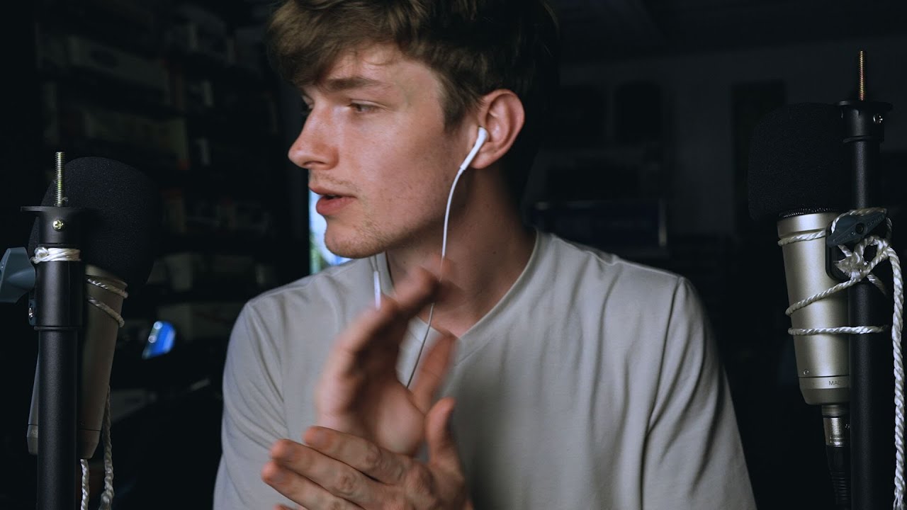 ASMR inaudible whispers, gibberish, and hand sounds