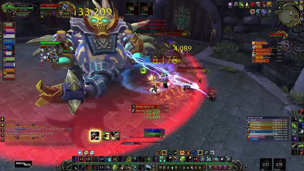 Horridon 10 Heroic - Throne of Thunder - Survival Hunter POV