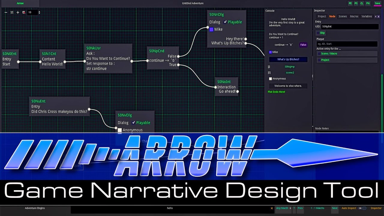Arrow - Game Design Narrative Tool