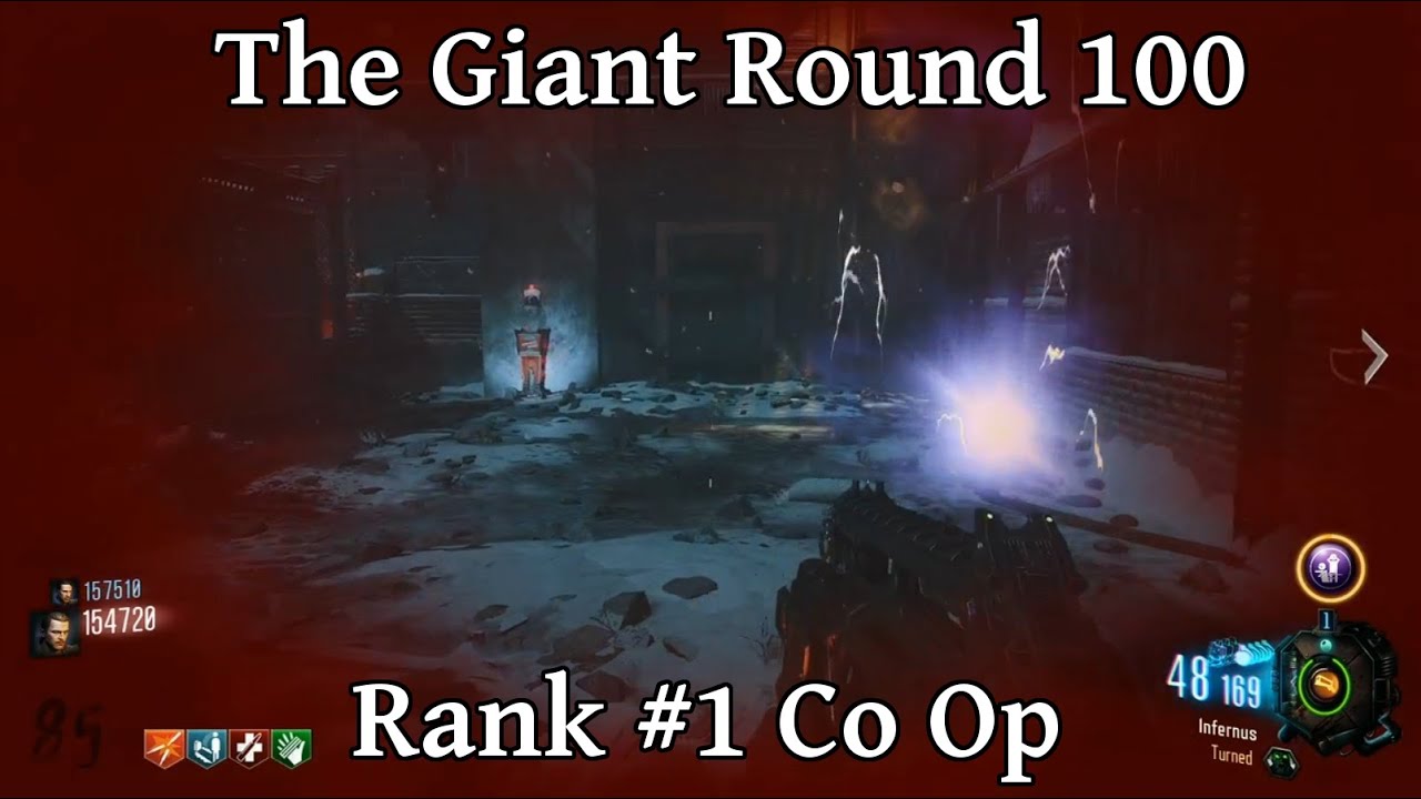 The Giant Round 100 Rank 1 Co Op - High Round Strategy - Call of Duty Black Ops 3 Zombies