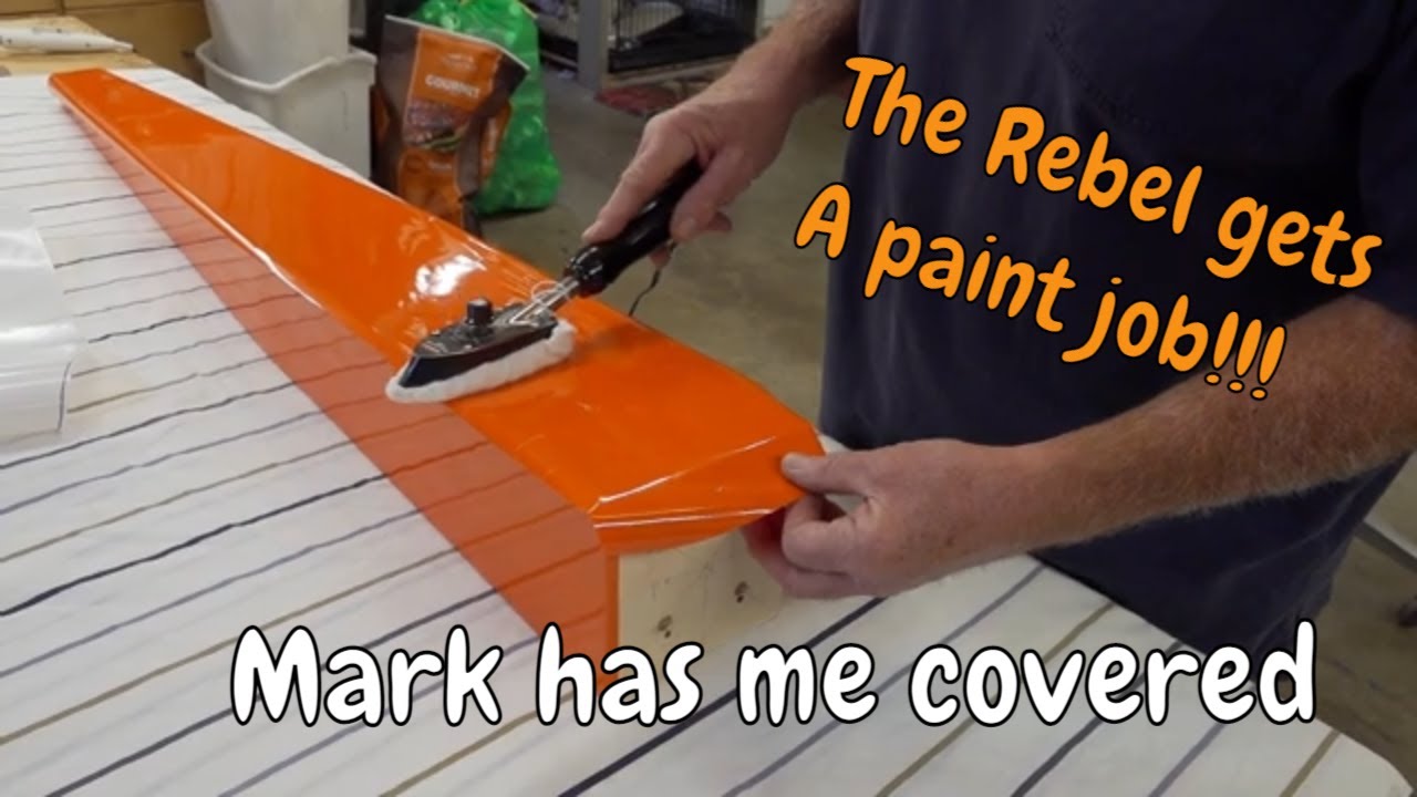 Visit to Mark's shop, Covering the Ryan's Rebel, Scratch building a giant scale aircraft.