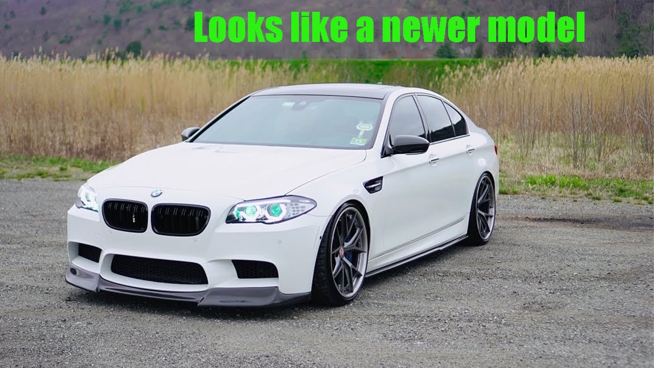 BMW F10 M5 GETS CUSTOM HEADLIGHTS.. POV DRIVE