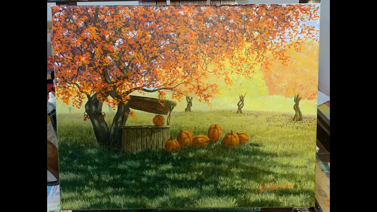 Relaxing Art Time-lapse: &ldquo;Pumpkins For Sale&rdquo;