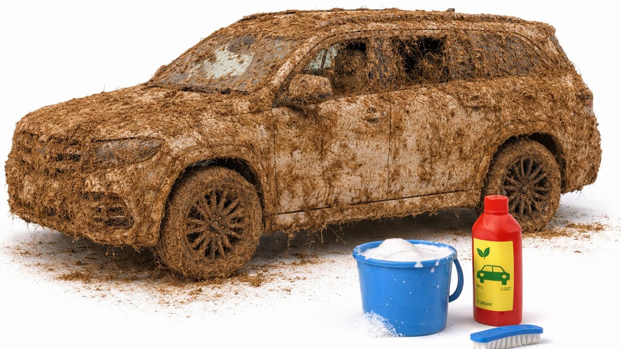 Super Realistic Cleaning of a 1:18 Mercedes-Benz GLS 63 AMG After an Extreme Off-Road Adventure 🥵