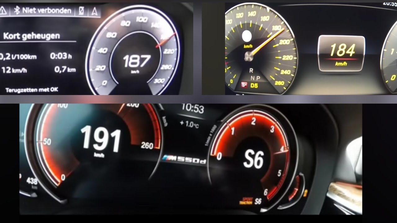 TOP 3 (0-200km/h) Diesel Cars Acceleration🔥🚀