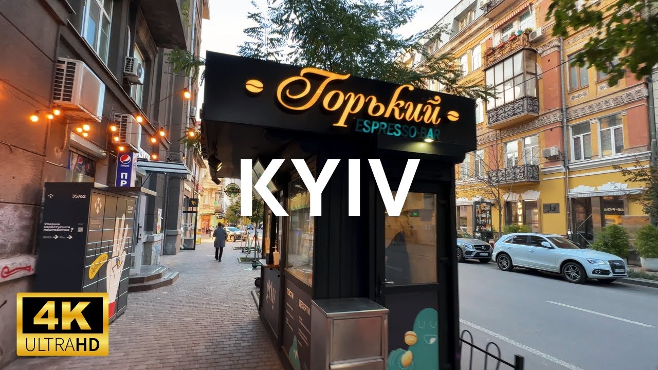 Exploring the Most Beautiful Streets in Kyiv | 4K