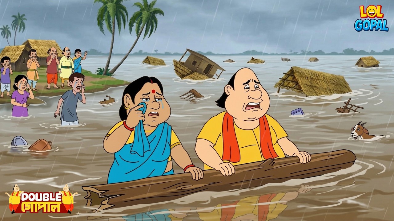 গোপাল আর তার স্ত্রী বন্যায় আটকা পড়েছে | Gopal Bhar | Fun With Gopal | New Episode 2026