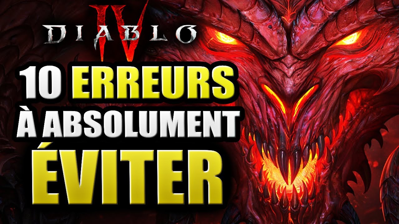 Ne faites pas ces erreurs sur Diablo 4