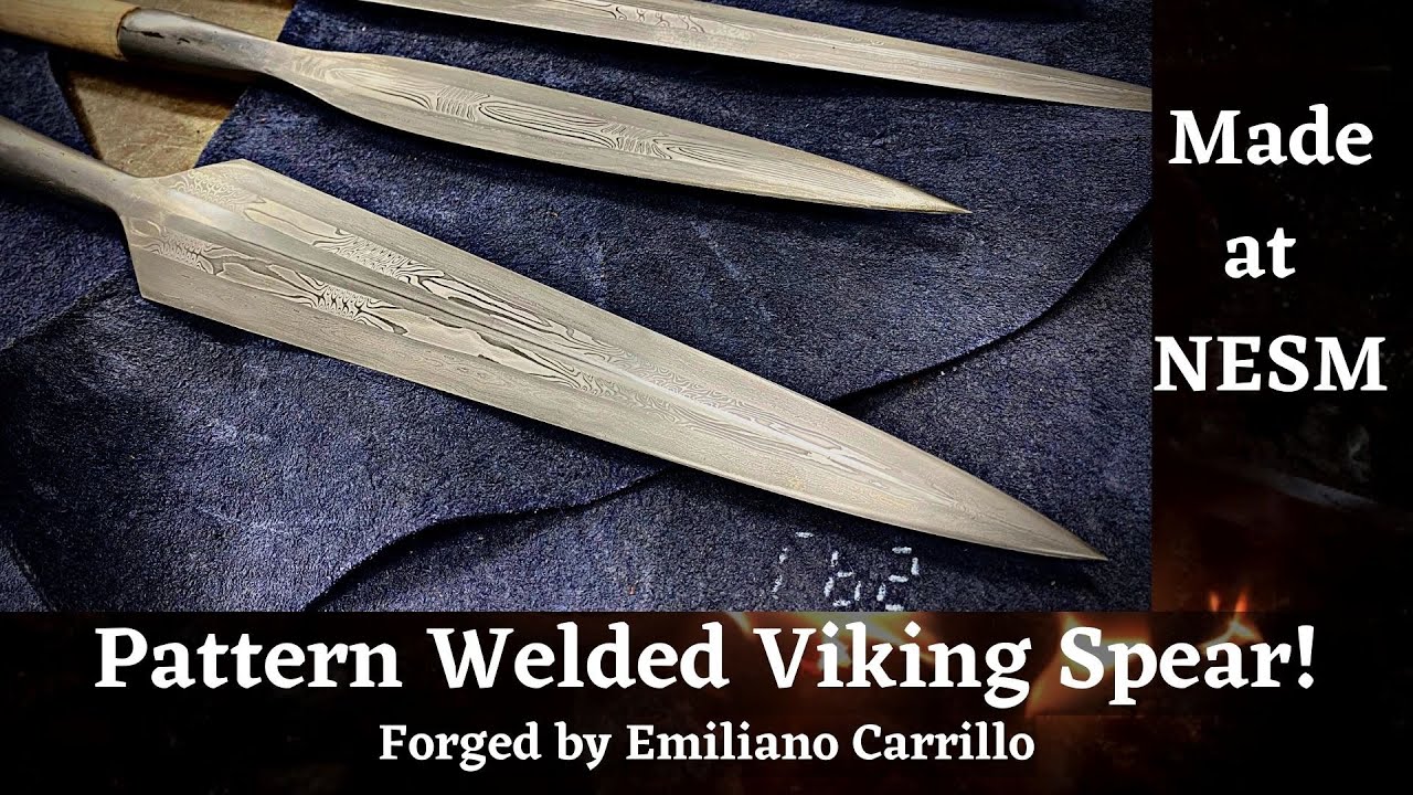 Pattern Welded Viking Spear taught by Emilliano Carrillo at NESM