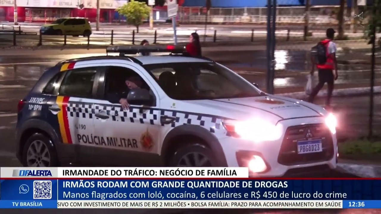 DF ALERTA - Irm&atilde;os rodam com grande quantidade de drogas