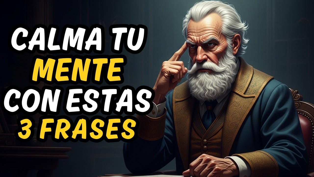 3 FRASES PODEROSAS para ELIMINAR LA ANSIEDAD y MANTENER LA CALMA | ESTOICISMO