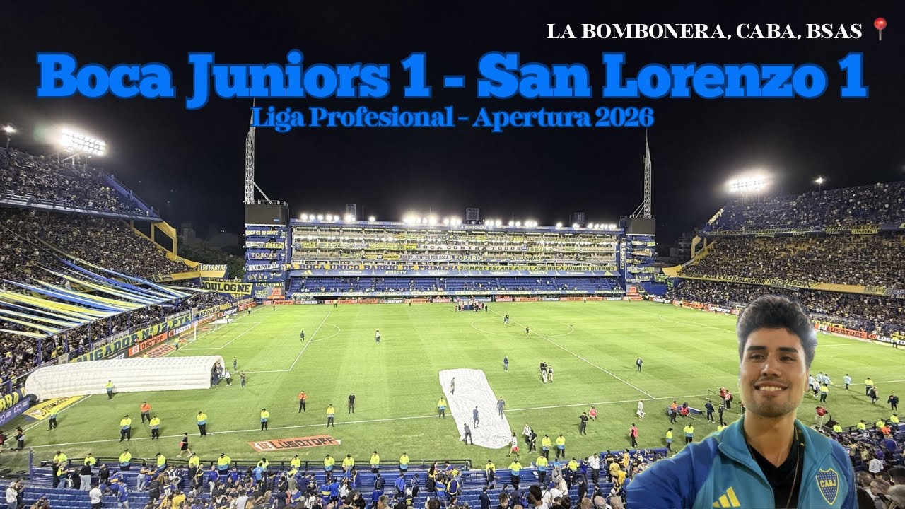 Boca Juniors 1 - San Lorenzo 1 en #LaBombonera | #LigaProfesional2026 MF 26