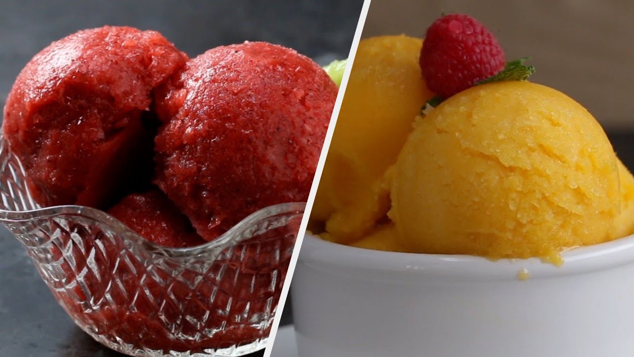 Refreshing Fruit Sorbets • Tasty Recipes