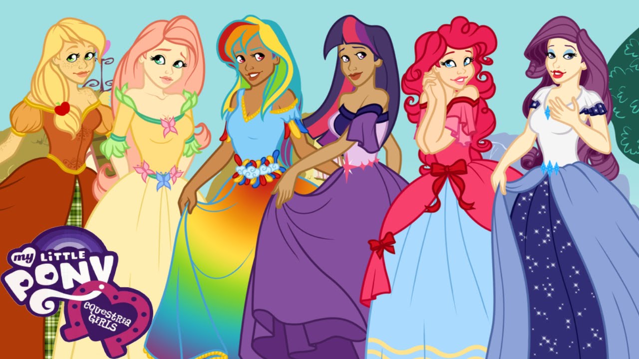 Equestria Girls Rainbow Rocks Princess Dress Up Game