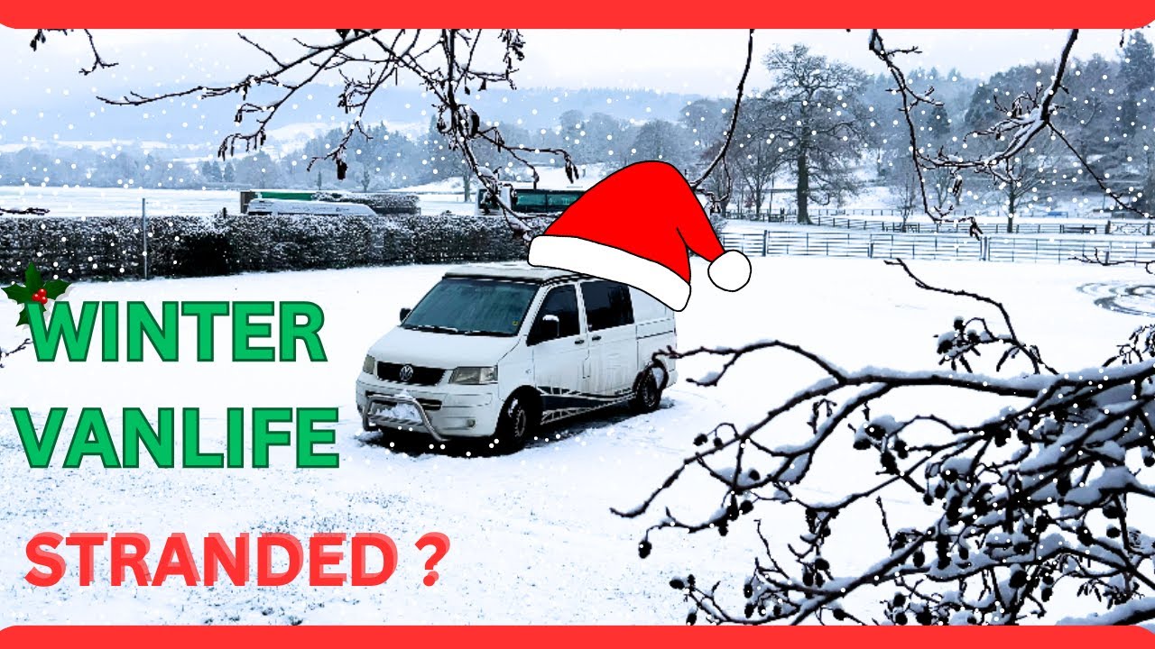 WINTER VANLIFE CHRISTMAS | UNEXPECTED SNOW @vanlife goodies