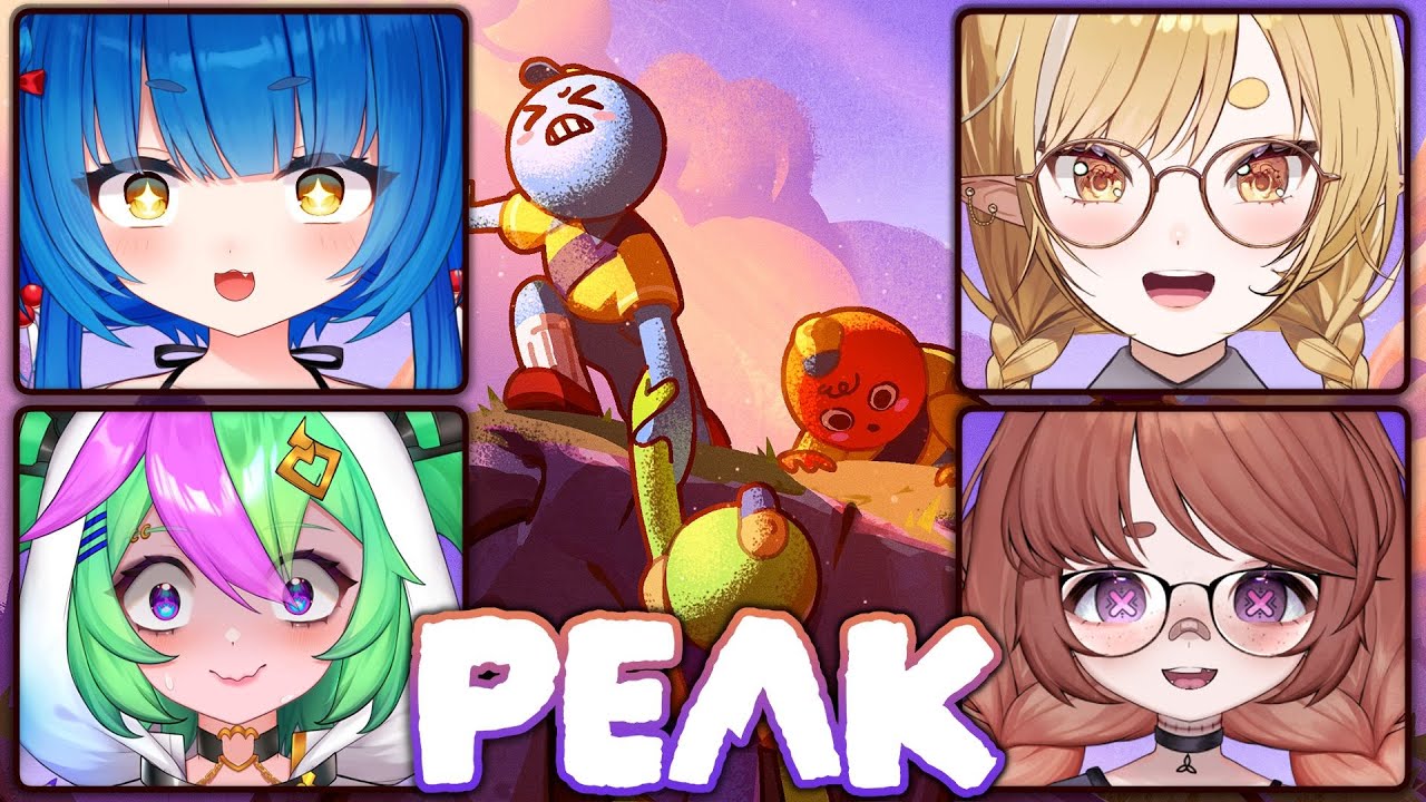 Cute Girls Climbing Chaos✨ I Want To Make It To The Top!【PEAK】
