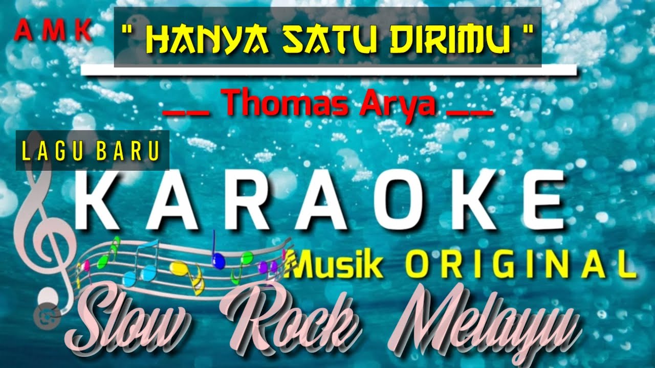 HANYA SATU DIRIMU - THOMAS ARYA || KARAOKE NADA ORIGINAL