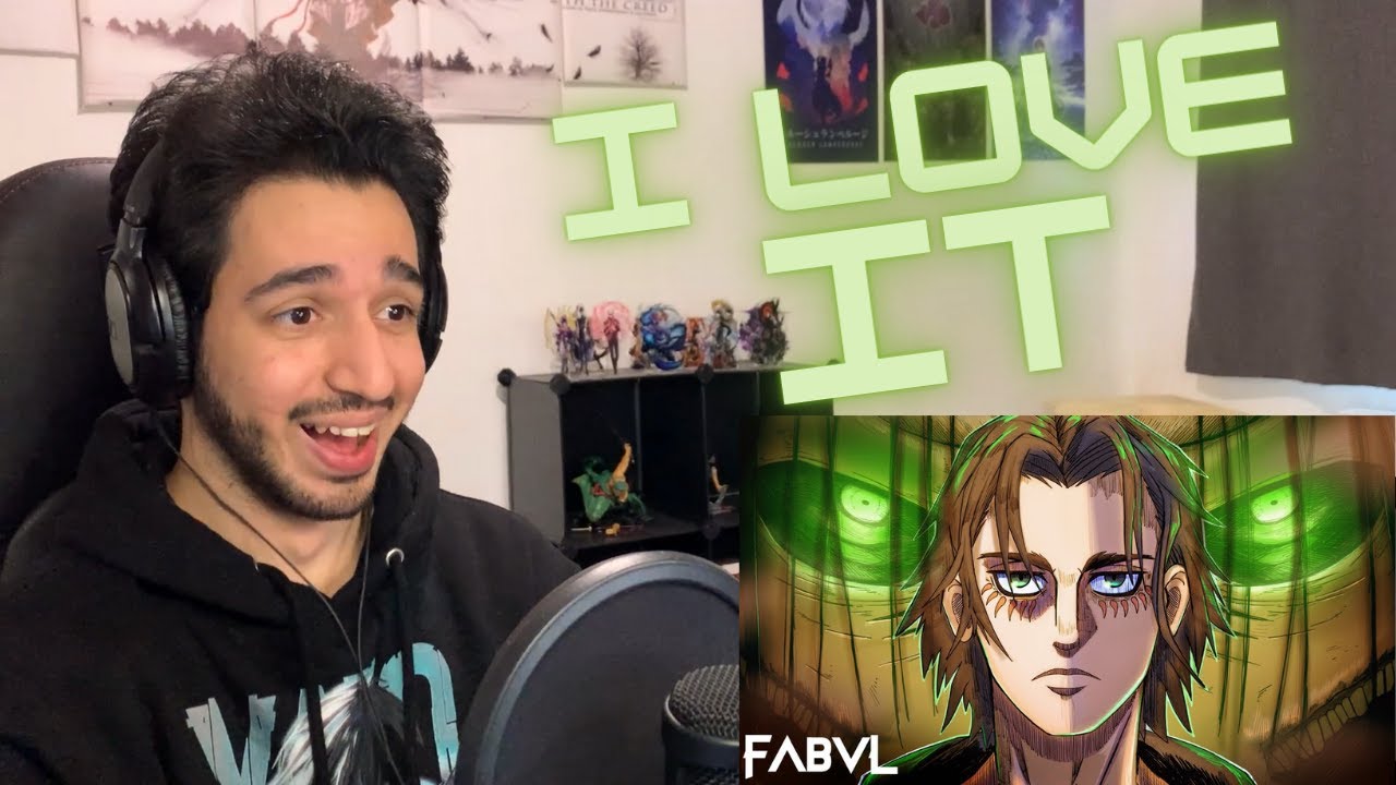 Eren Jaeger Rap (REACTION) - “Let It All Burn” | FabvL [Attack On Titan]