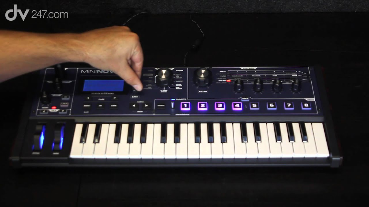 Novation MiniNova Synthesizer Demonstration