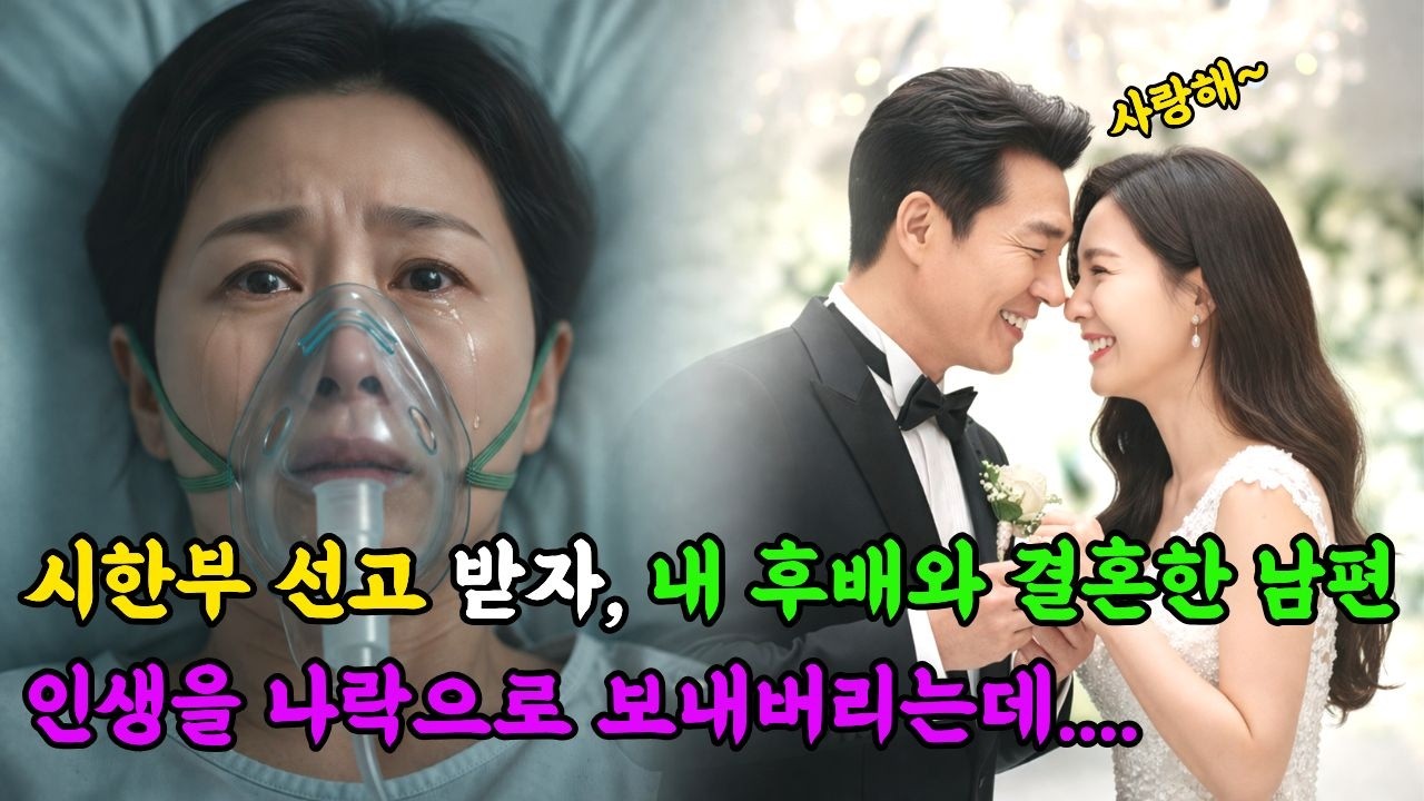 시한부 선고받자, 내 후배와 결혼한 남편. 시댁을 파산시키자 벌어진 일..