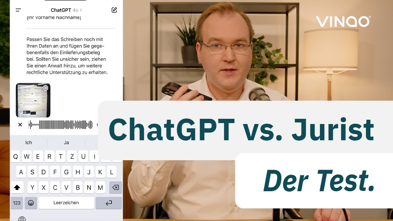 ChatGPT statt Anwalt: Wir machen den Praxistest! An