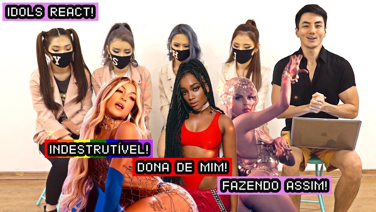 GRUPO de KPOP reagindo a Pabllo Vittar, Iza e Luísa Sonza! (REPRESENTATIVIDADE!) ft. High School