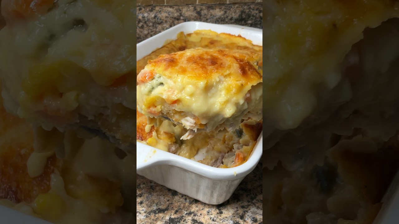 The Viral Chicken Cobbler from @yourbarefootneighbor ! #recipe #chickenrecipe #dog #yum