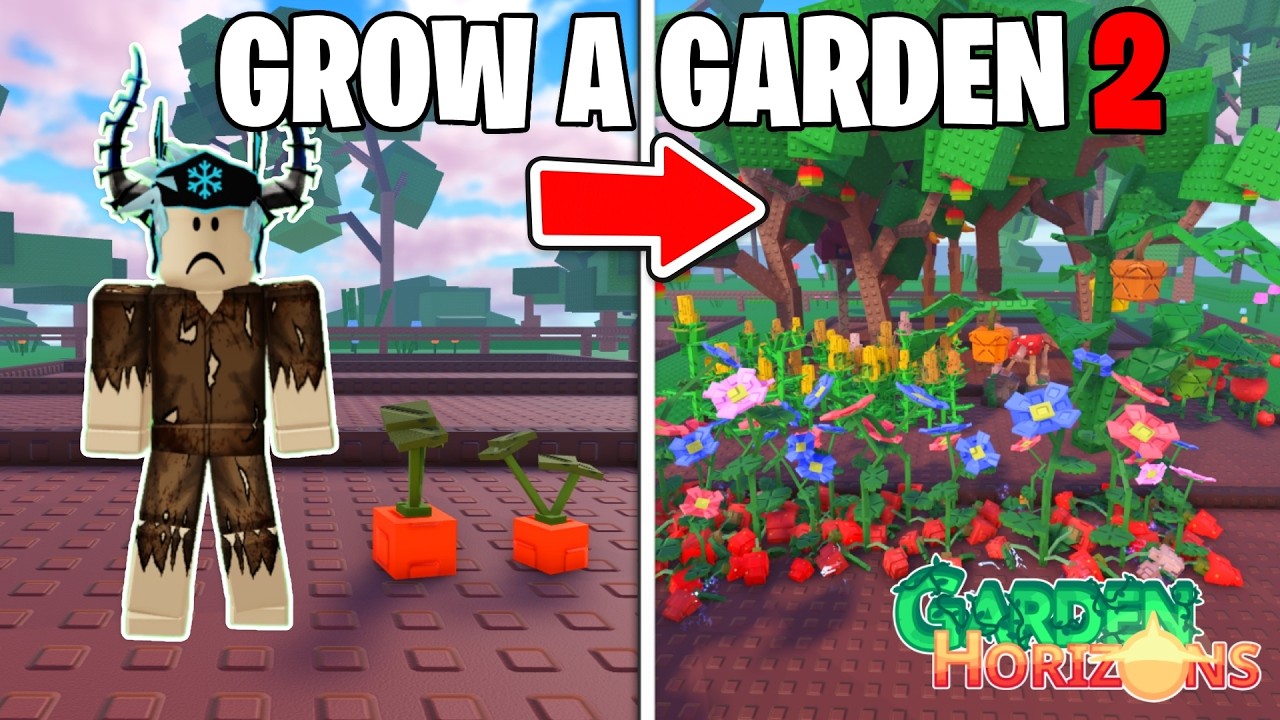 Я впервые сыграл в *GROW A GARDEN 2* (Garden Horizons).