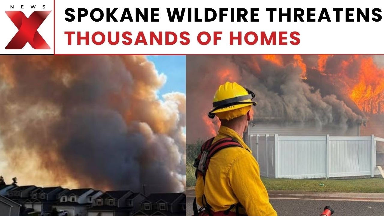 Massive Spokane Wildfire Threatens Thousands of Homes as Washington Declares State Emergency | NewsX