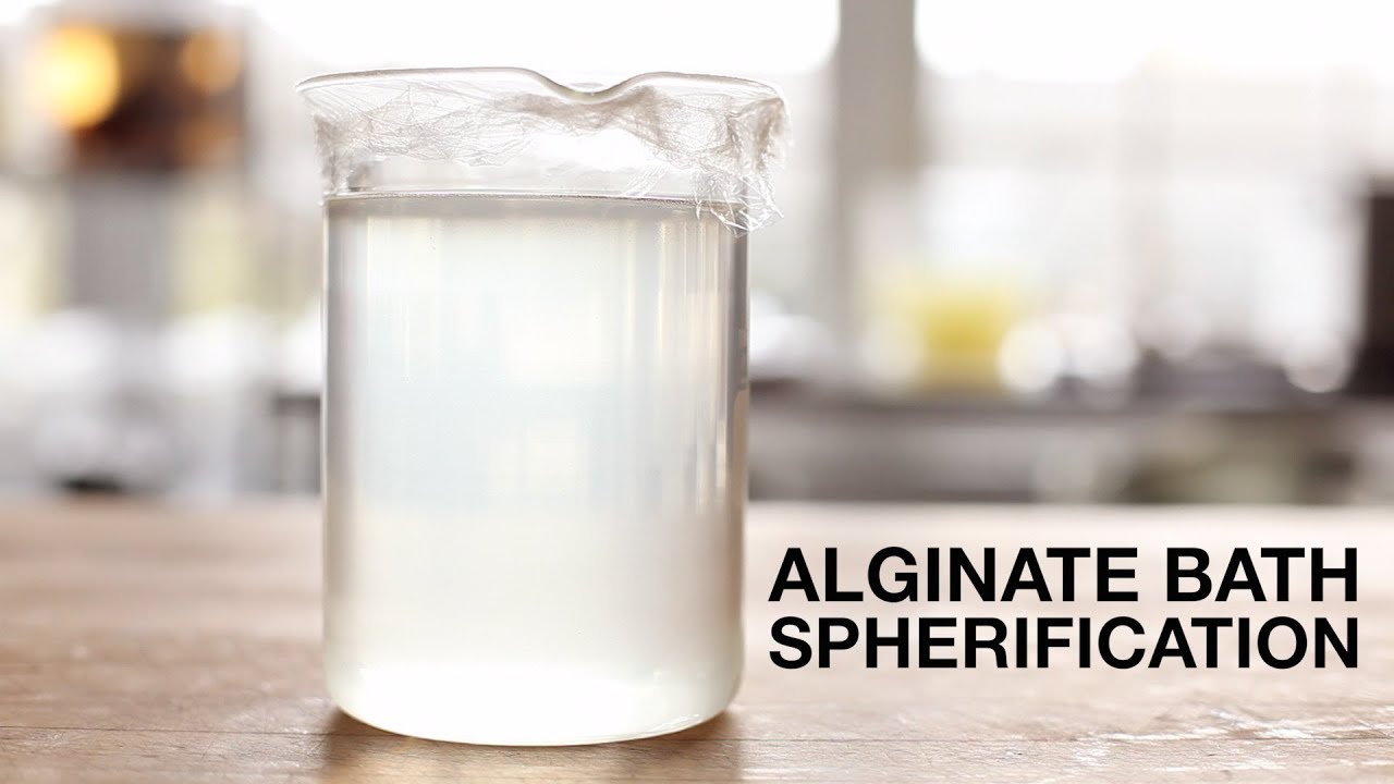 Preparing an Alginate Spherification Bath