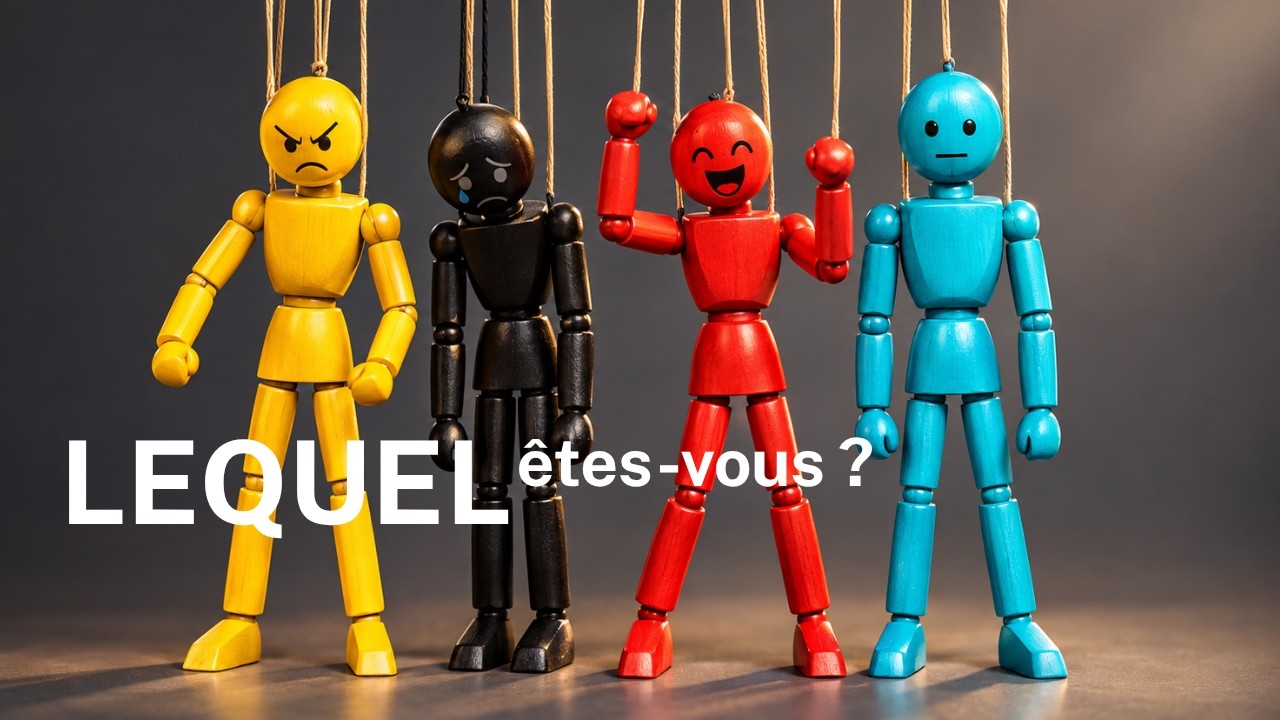 4 tempéraments : colérique, mélancolique, flegmatique et sanguin