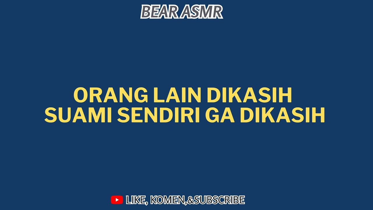 ORANG LAIN DIKASIH ⁉️PADAHAL ABANG KAN SPECIAL JUGA TELOR 2⁉️|ASMR HUSBAND 