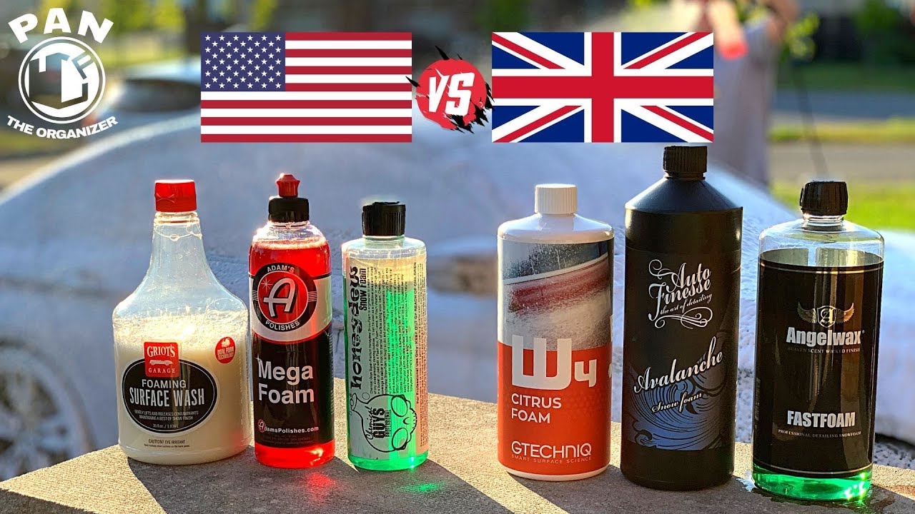 SNOW FOAM BATTLE : USA vs UK !  WHO IS THE BEST ?!?
