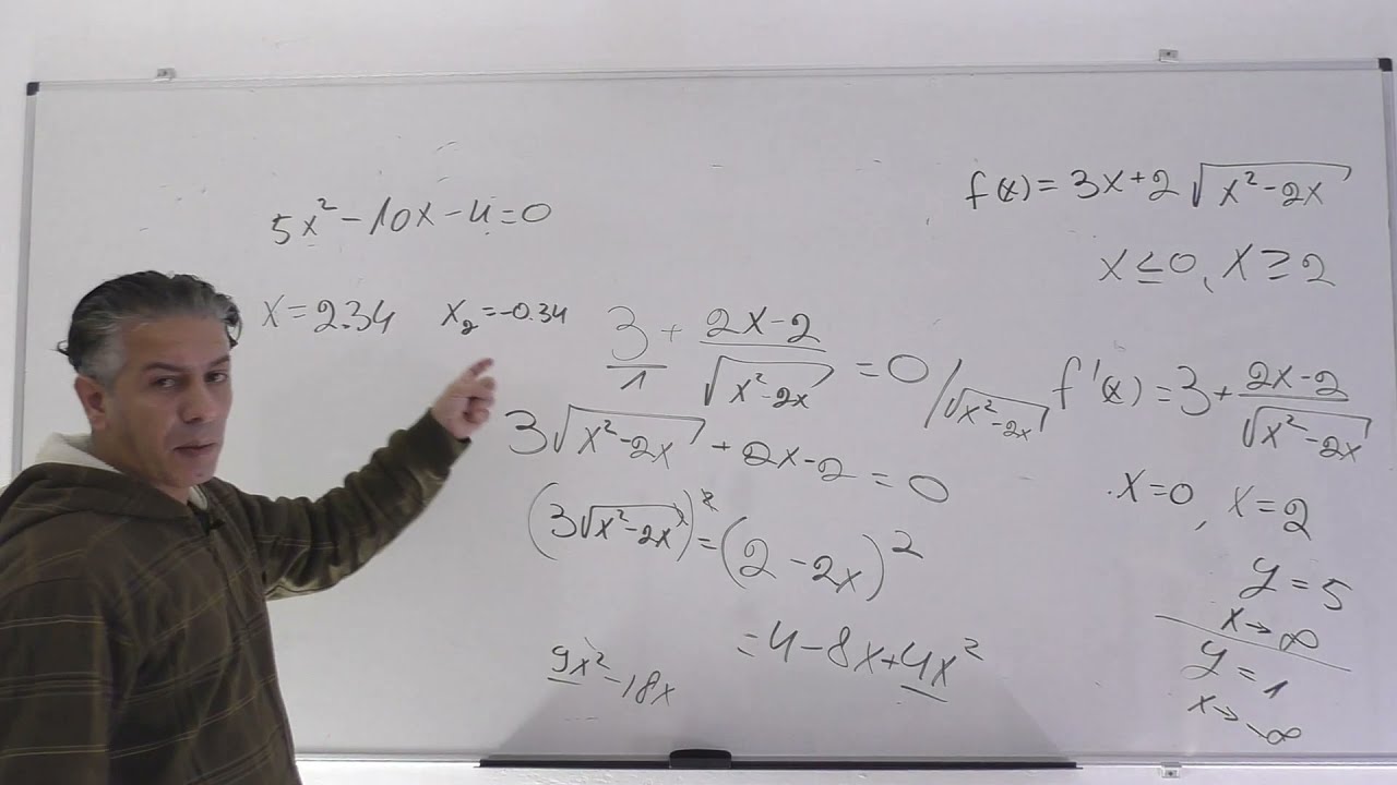 🎓פתרון בגרות 571/581 חורף 2022 שאלה 7-חקירת פונקציה עם שורש.