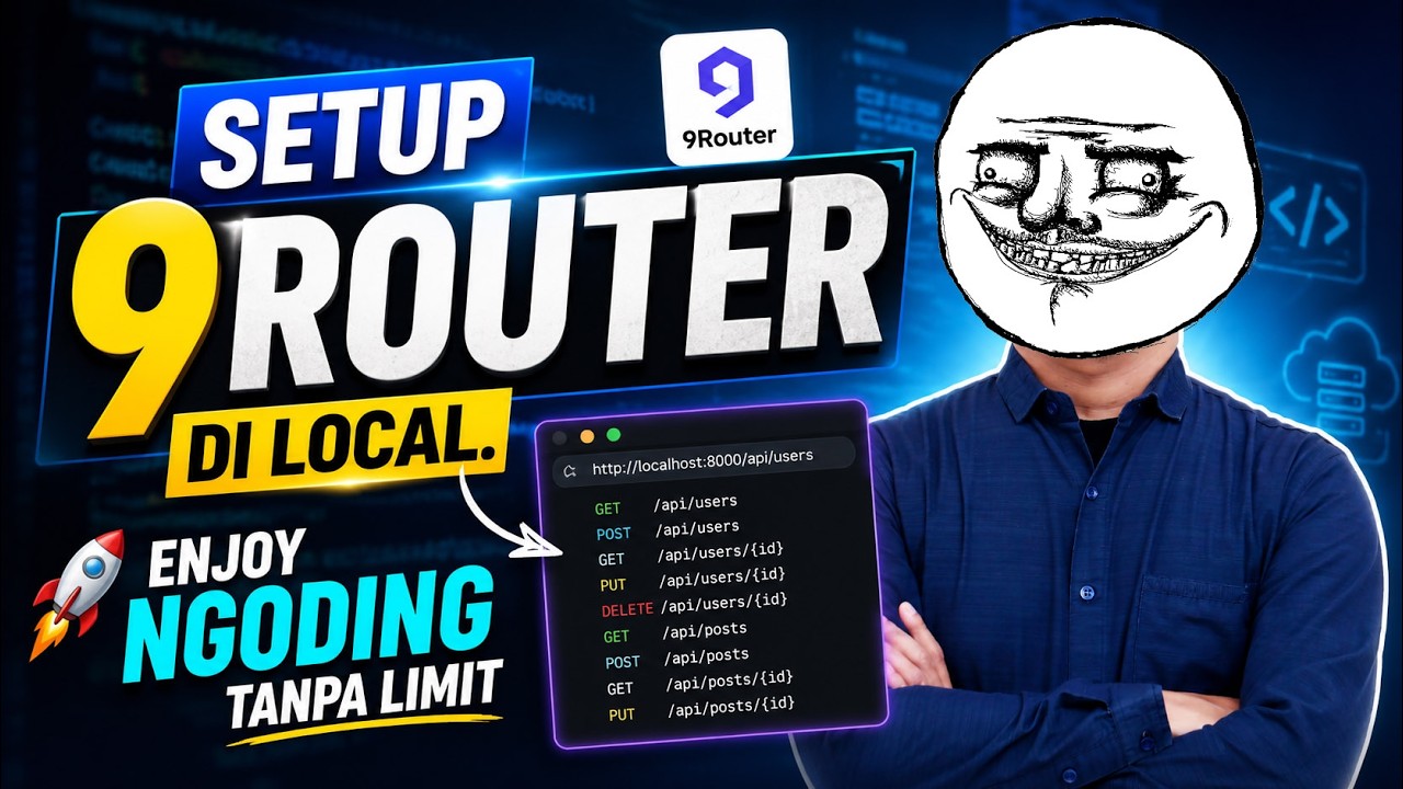 SETUP 9 ROUTER DI LOCAL DEMI KEBUTUHAN ENJOY NGODING TANPA LIMIT