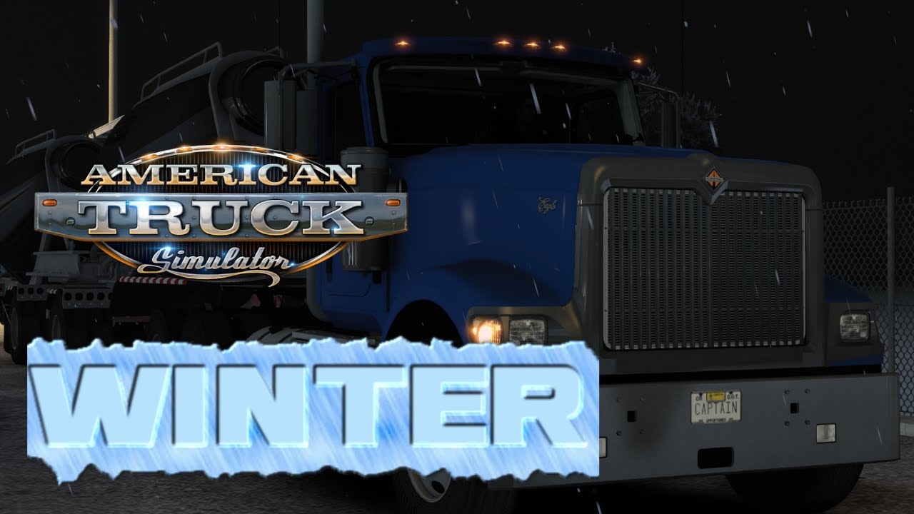 American Truck Simulator Frosty Winter Heavy Winter Gameplay