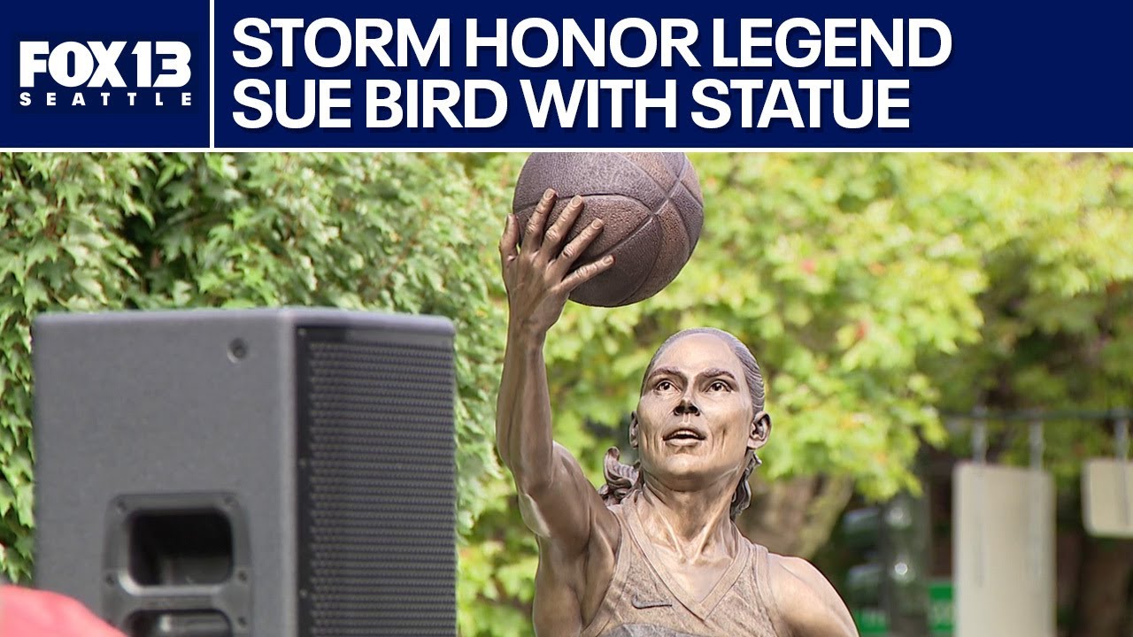 Seattle Storm honor legend Sue Bird with statue outside Climate Pledge Arena
