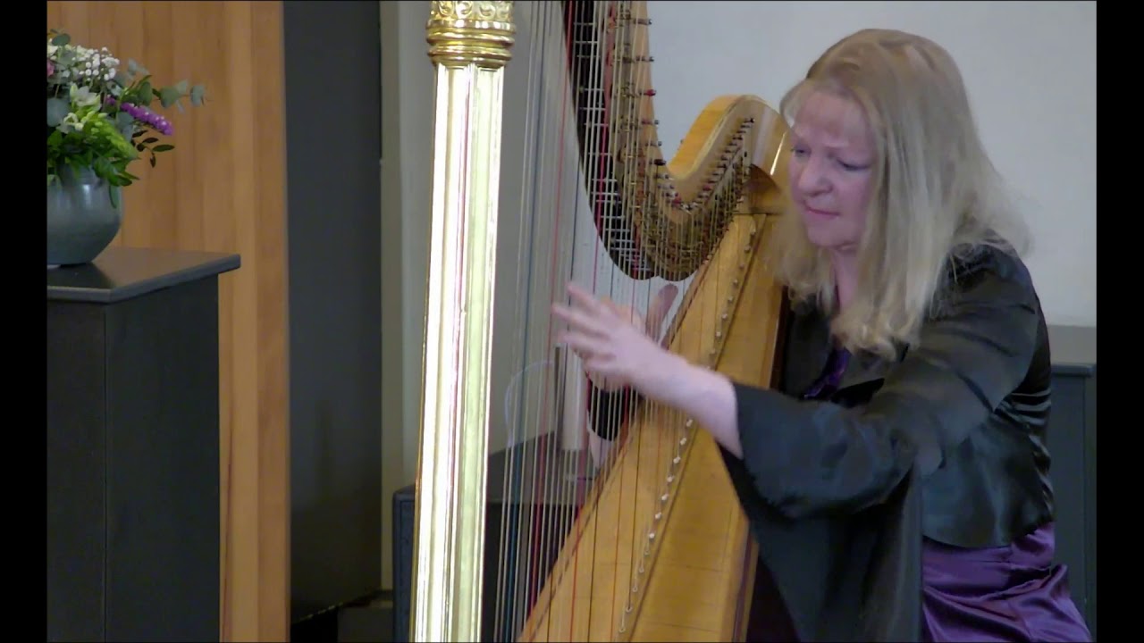 Harpist Regina Ederveen plays In the Garden on harp