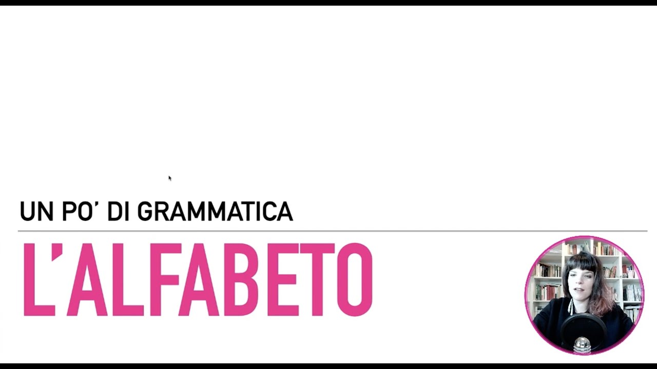 L'alfabeto italiano (italiano L2/LS)