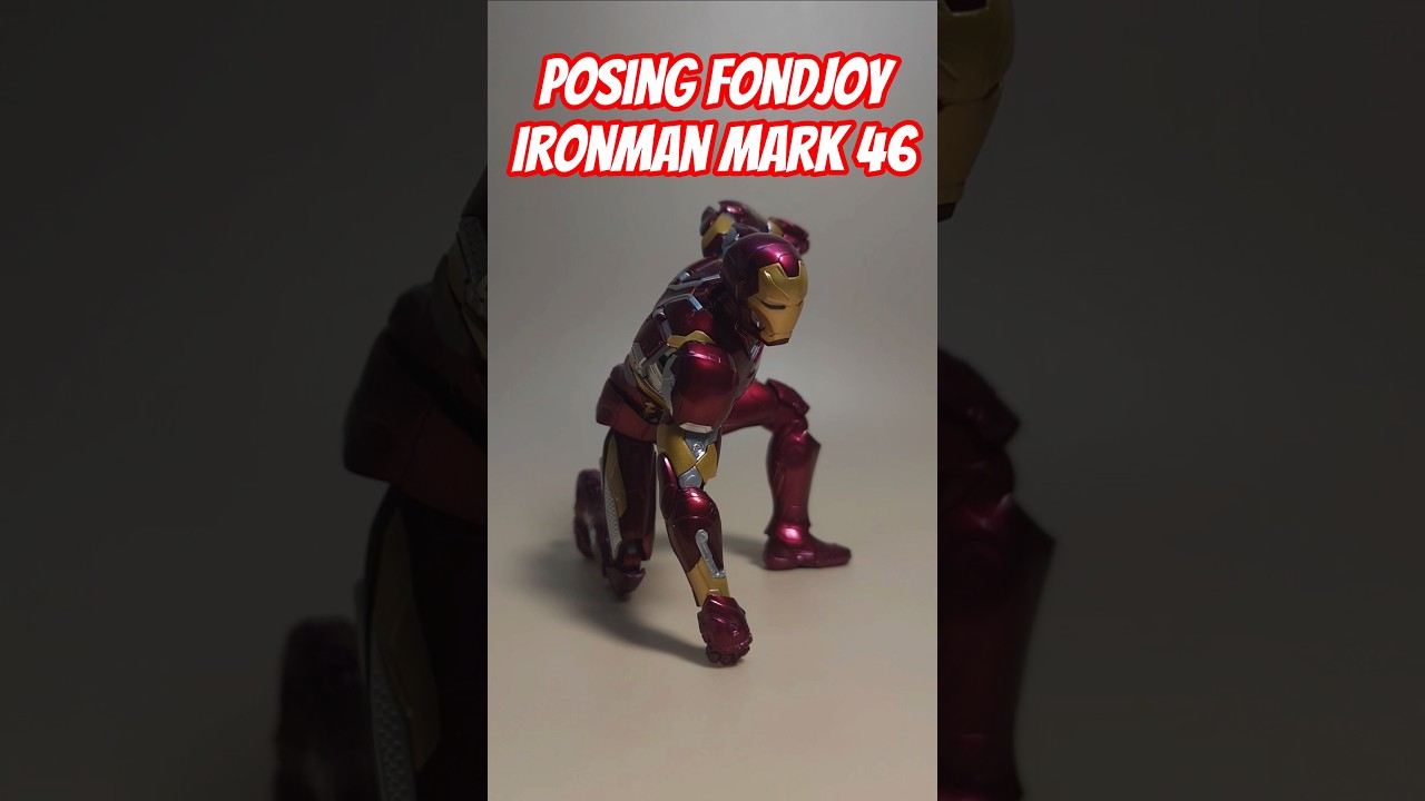 Posing Fondjoy 1/12 Ironman Mark 46 Model Kit #ironman #actionfigures #fondjoy #modelkit