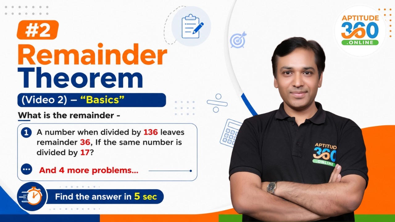 #2  Remainder Theorem | How to find the remainders in 5 seconds |The simplest methods