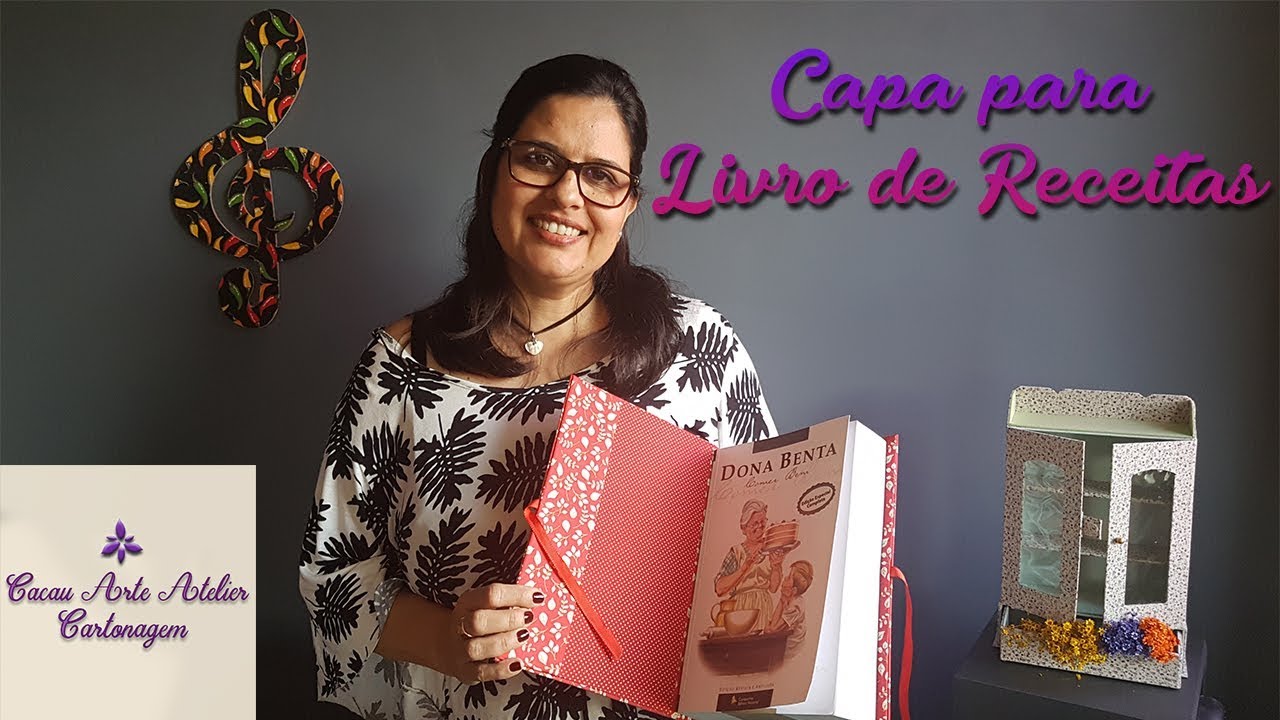 📕 Capa para Livro de Receitas - Cartonagem - part 1