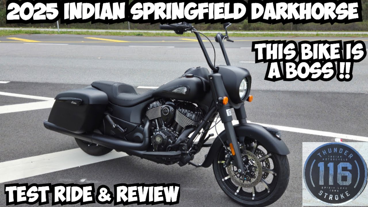 2025 INDIAN SPRINGFIELD DARKHORSE THUNDERSTROKE 116 - Test Ride & Review - THIS BIKE STOLE MY SOUL !