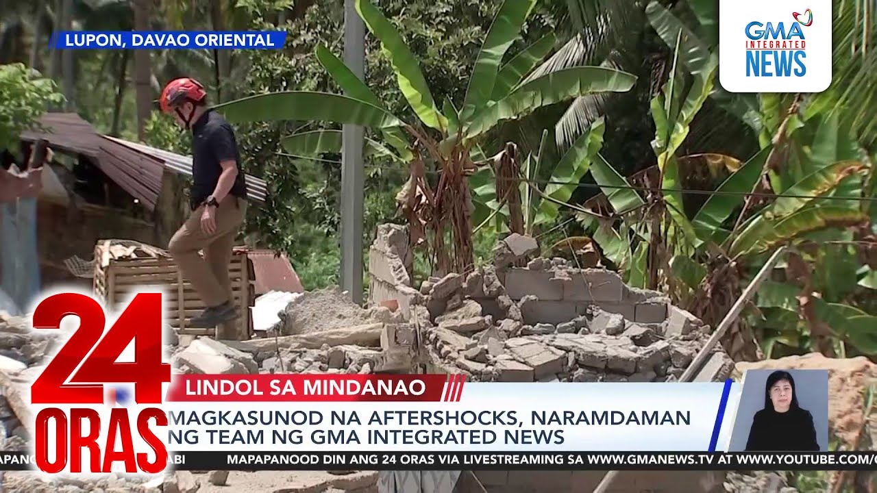 More aftershocks hit families in Manay, Davao Oriental | 24 Oras