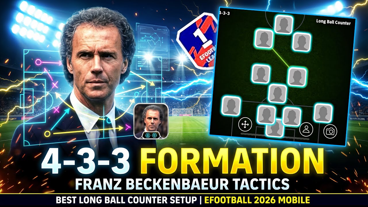 🔥🤩META 4-3-3 FRANZ BECKENBAEUR ДЛИННЫЕ МЯЧИ КОНТРОЛЬ МЕНЕДЖЕР ТАКТИКА EFOOTBALL26 MOBILE