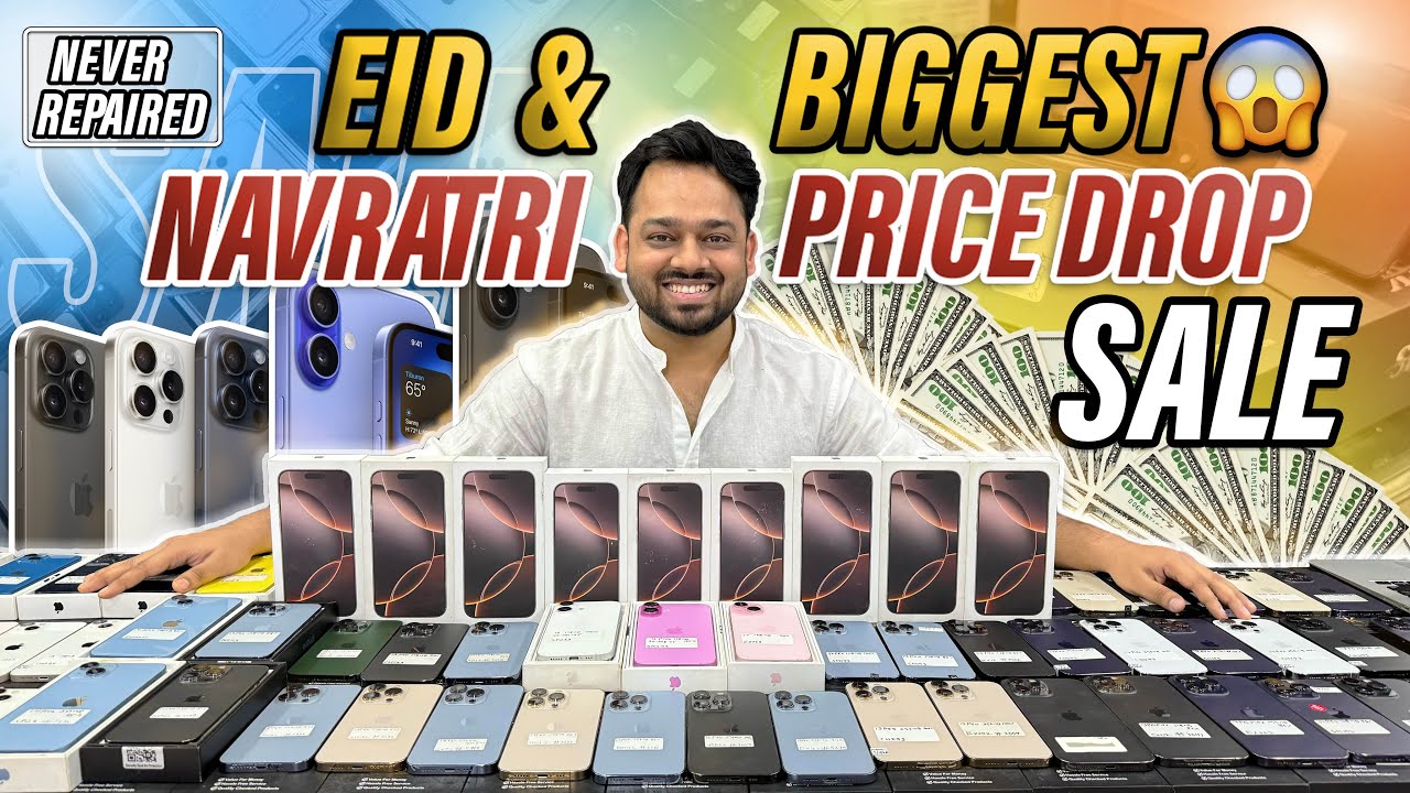 BIGGEST SALE EVER 🤩 | Cheapest iPhone Market in Delhi | Second Hand Mobile |​⁠ @SK Communications 🔥