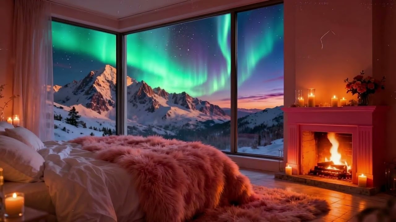 The warm sound of a fireplace  /  Теплий звук каміна 🌙🔥  #asmrsounds