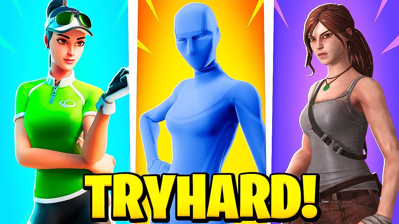 AS SKINS MAIS *TRYHARD*  DA HISTÓRIA DO FORTNITE! (Sweaty Skins)