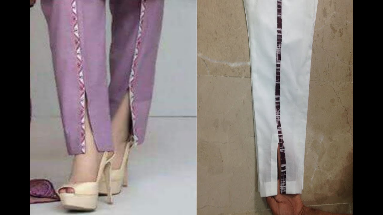 Paint Trouser Cutting Stitching With Strip Cut Design/Stylish Trouser Design/Paint Cut Design