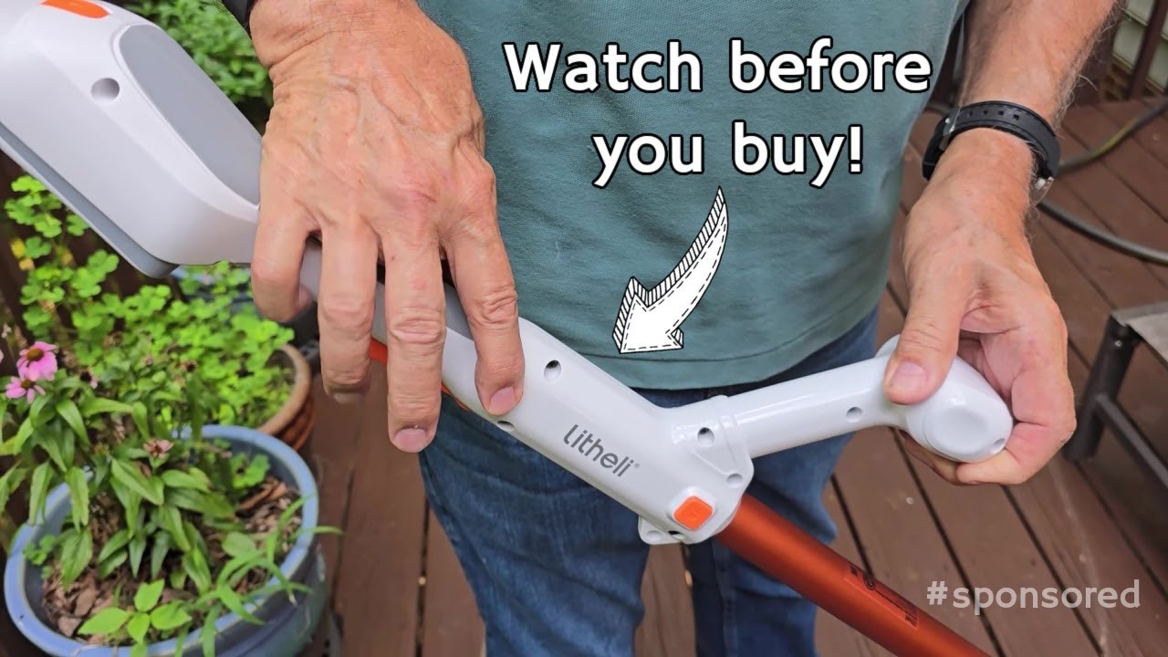 Litheli Cordless Weed Wacker 10 Inch Trimmer and Edger, Demo and Review